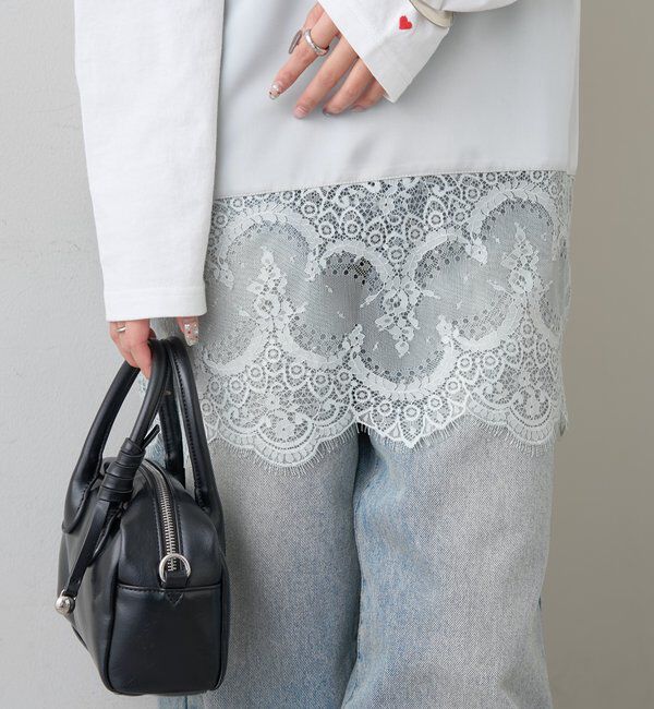  「レースサテンキャミソール」|シャツ・ブラウス|