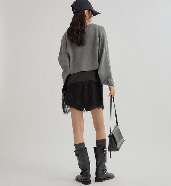  「レースサテンキャミソール」|シャツ・ブラウス|