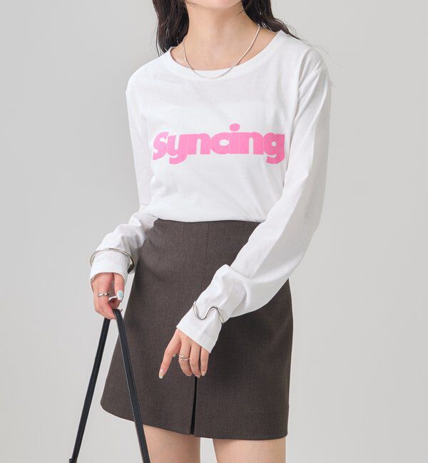  「ロゴチビロングTシャツ」|Tシャツ・カットソー|