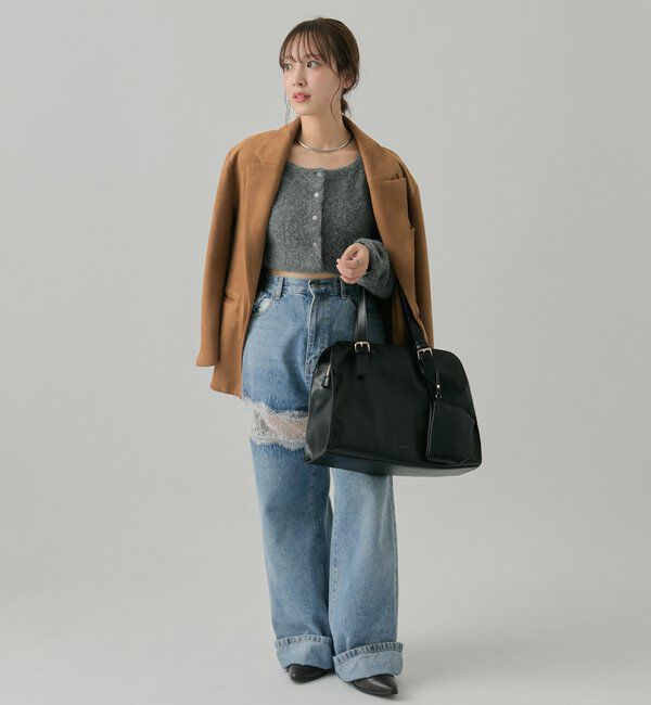  「【@sktnnm企画】ステッチラインボストンBAG」|トートバッグ|