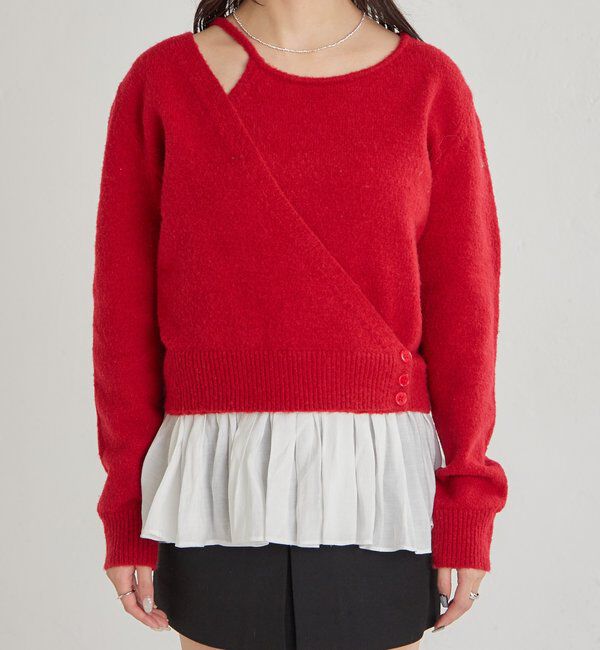  「ペプラムドッキングニット」|ニット・セーター|