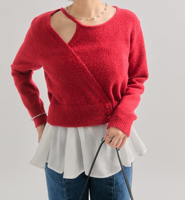  「ペプラムドッキングニット」|ニット・セーター|