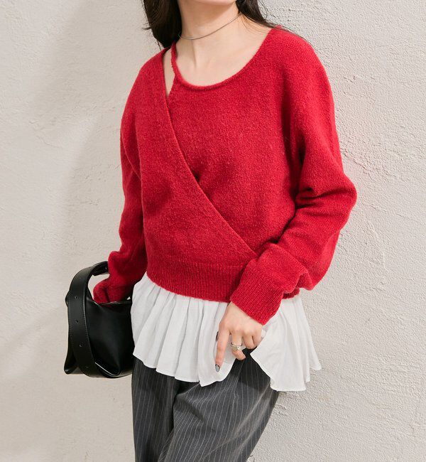  「ペプラムドッキングニット」|ニット・セーター|