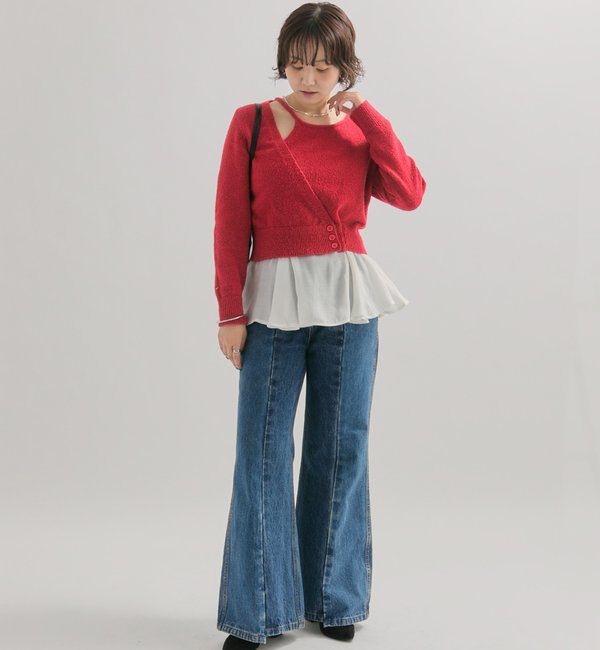  「ペプラムドッキングニット」|ニット・セーター|