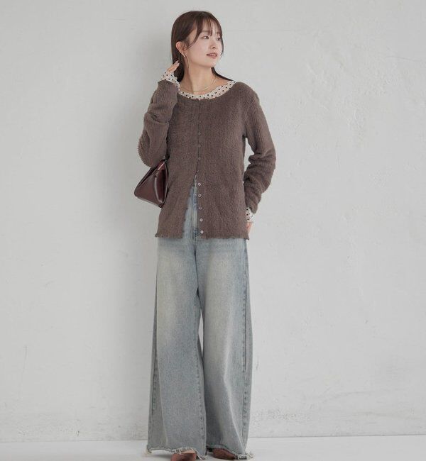  「シャギーリブカーディガン」|Tシャツ・カットソー|