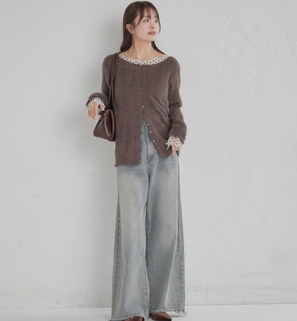  「シャギーリブカーディガン」|Tシャツ・カットソー|