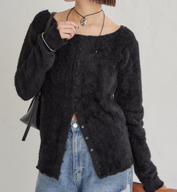  「シャギーリブカーディガン」|Tシャツ・カットソー|