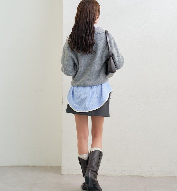  「襟付きロングスリーブニット」|ニット・セーター|