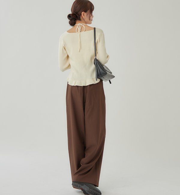  「ペプラムレイヤードニット」|ニット・セーター|