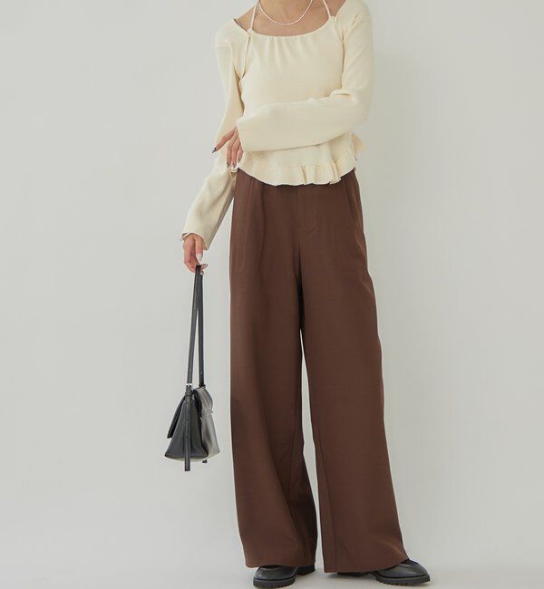  「ペプラムレイヤードニット」|ニット・セーター|