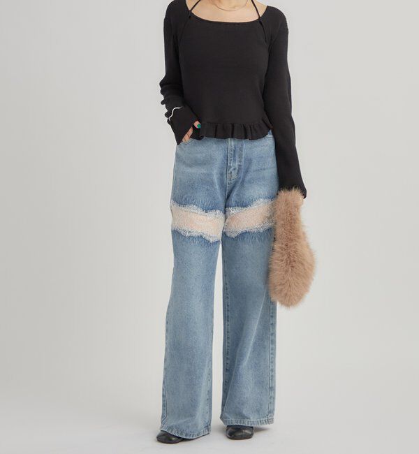  「ペプラムレイヤードニット」|ニット・セーター|