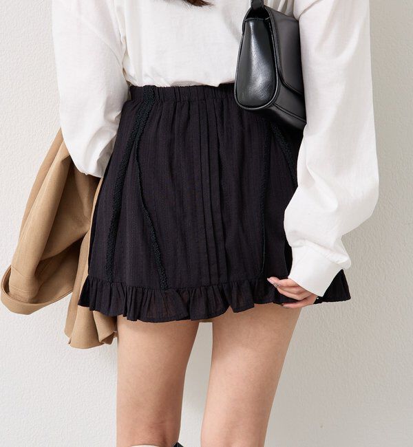  「コットンフリルミニスカート」|スカート|