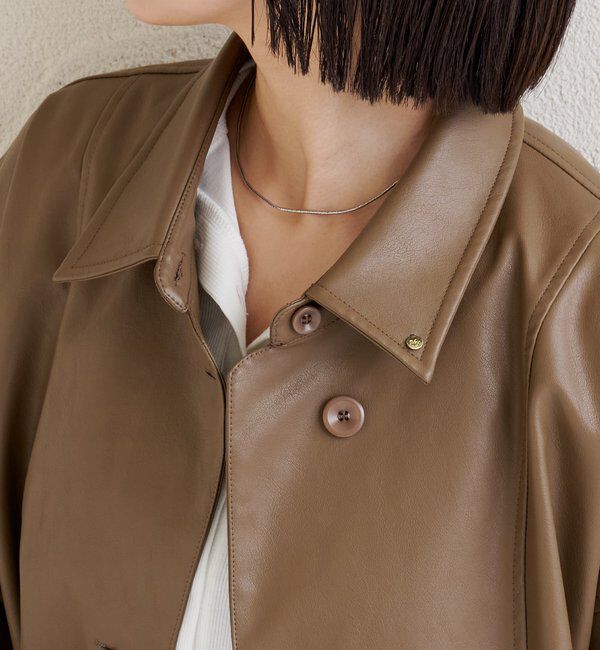  「レザーシャツジャケット」|ブルゾン・スタジャン|