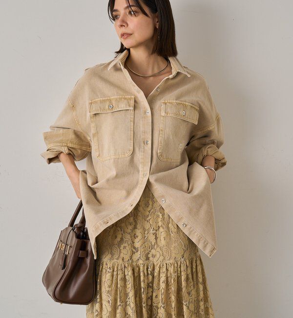  「ダメージデニムシャツ」|シャツ・ブラウス|