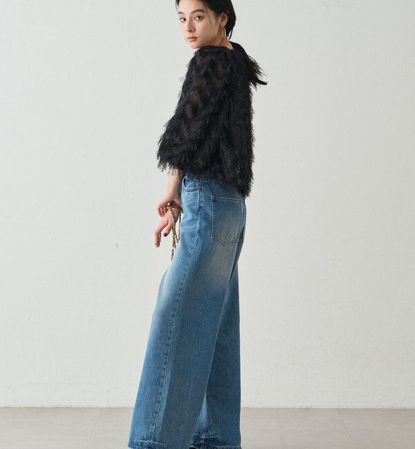  「ハイウエストデニムパンツ」|デニム|