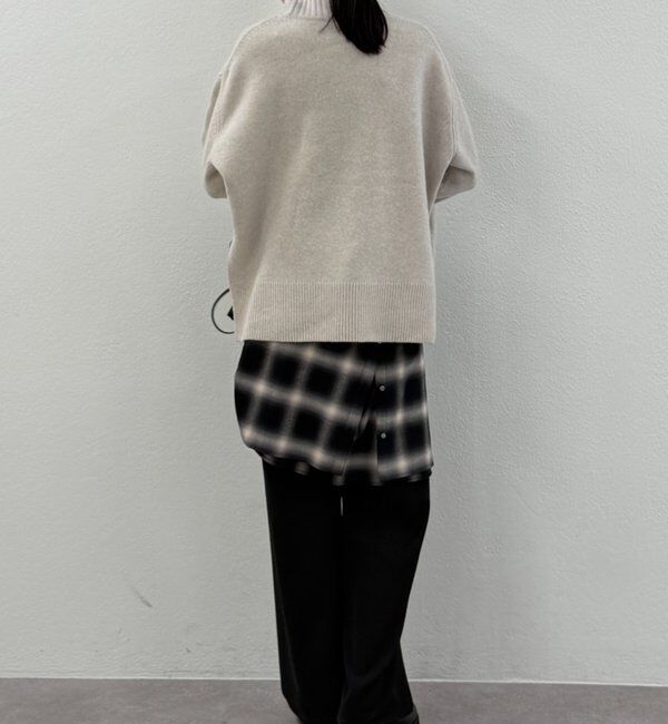  「ウール100タートルニット」|ニット・セーター|