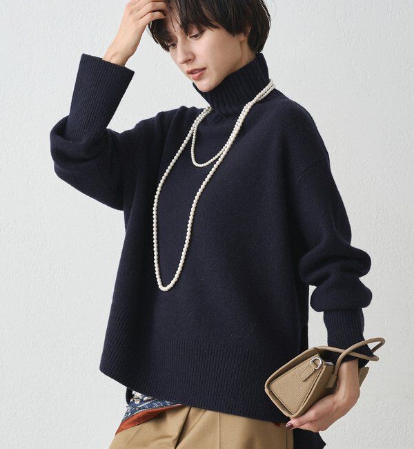  「ウール100タートルニット」|ニット・セーター|