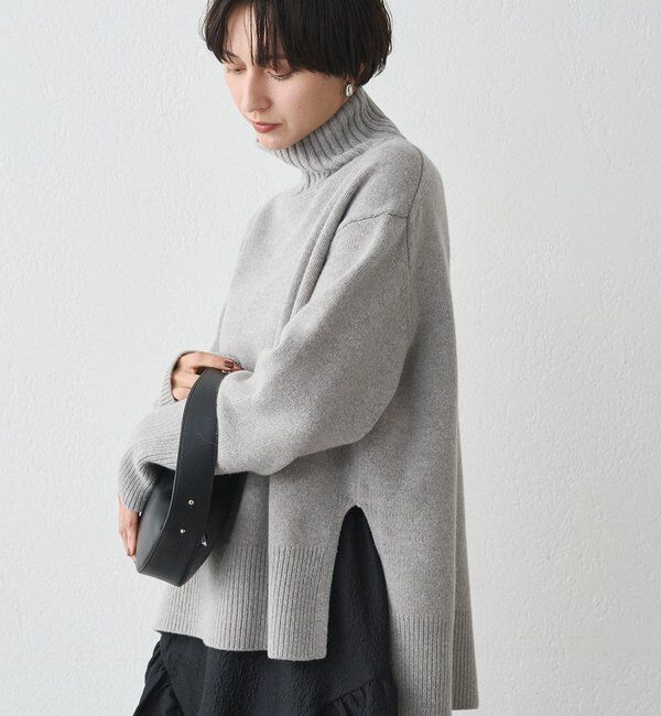  「ウール100タートルニット」|ニット・セーター|