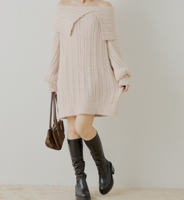  「【REVIVAL】厚底チャンキーストレッチロングブーツ」|ロングブーツ|