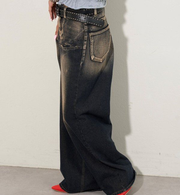  「SLASH POCKET BLAST WIDE DENIM」|デニム|