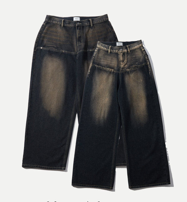  「SLASH POCKET BLAST WIDE DENIM」|デニム|