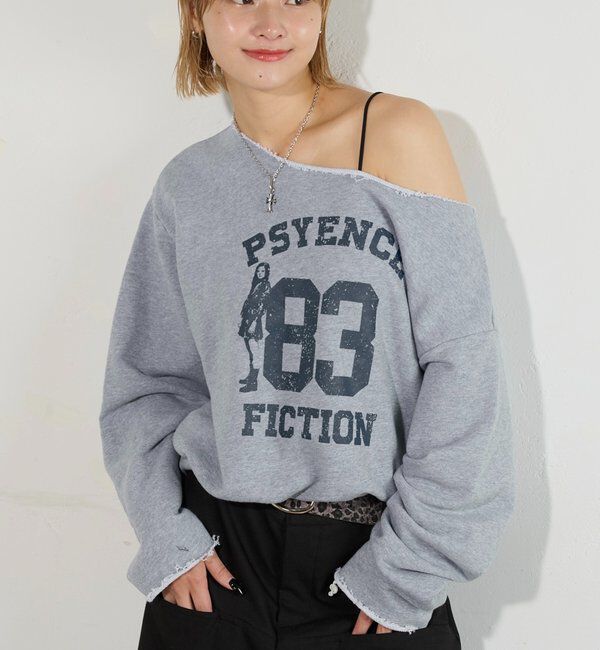  「ELLIOTT NUMBERIHG ONE-SHOULDERSWEATSHIRT」|Tシャツ・カットソー|