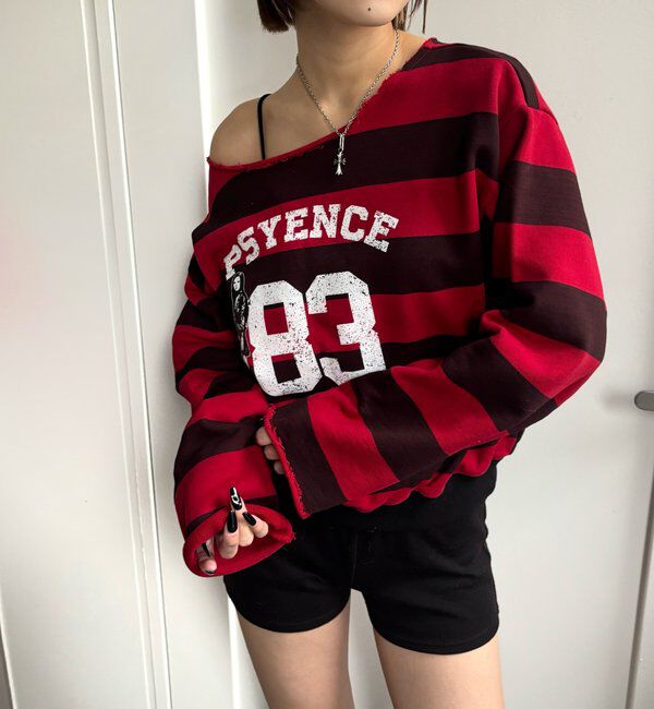  「ELLIOTT NUMBERIHG ONE-SHOULDERSWEATSHIRT」|Tシャツ・カットソー|