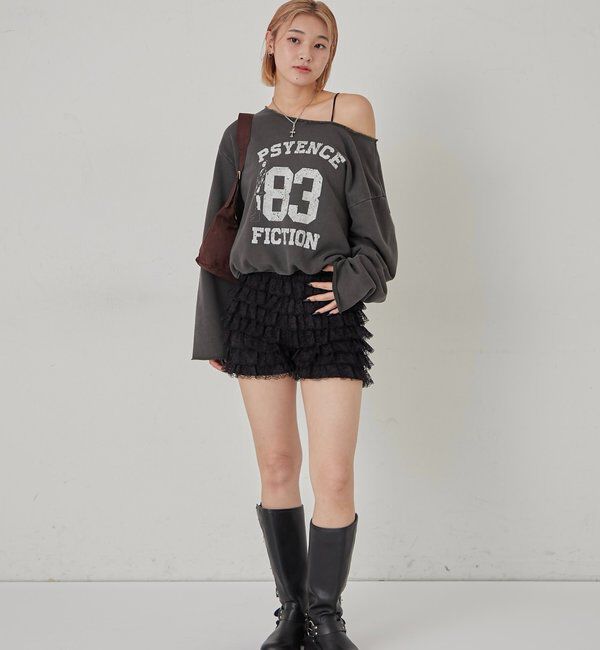  「ELLIOTT NUMBERIHG ONE-SHOULDERSWEATSHIRT」|Tシャツ・カットソー|