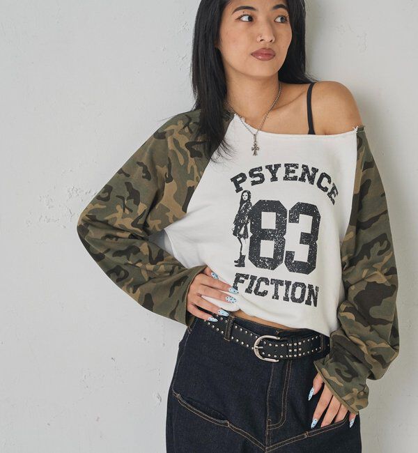  「ELLIOTT NUMBERIHG ONE-SHOULDERSWEATSHIRT」|Tシャツ・カットソー|