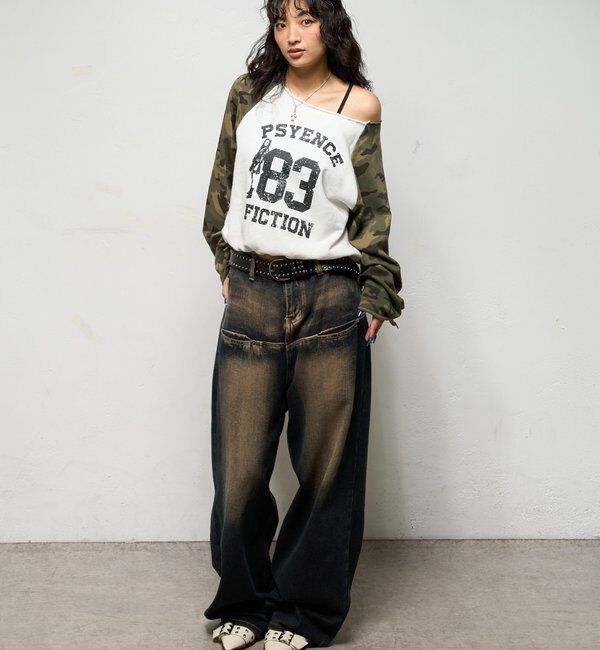  「ELLIOTT NUMBERIHG ONE-SHOULDERSWEATSHIRT」|Tシャツ・カットソー|