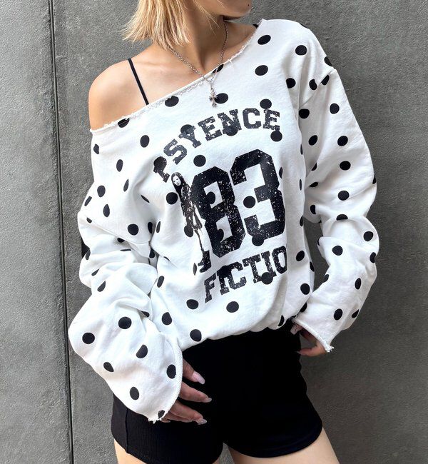  「ELLIOTT NUMBERIHG ONE-SHOULDERSWEATSHIRT」|Tシャツ・カットソー|ホワイトその他3