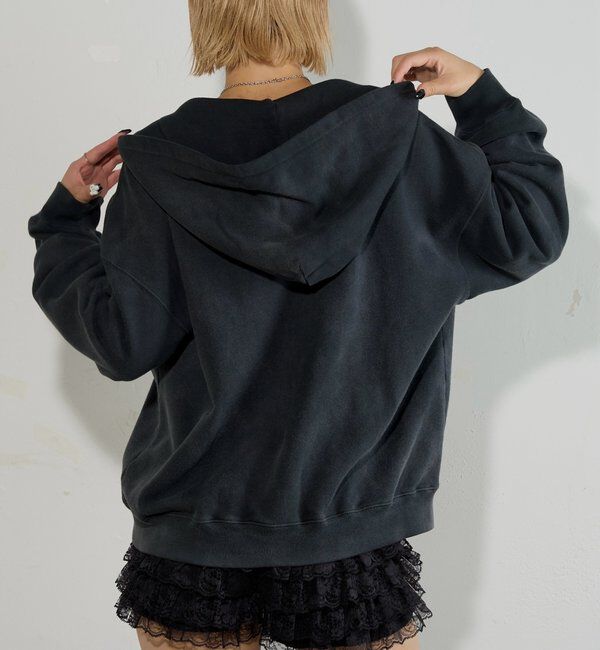  「【SLOPPY】RHINESTONE ZIP HOODIE」|パーカー|