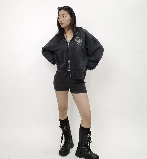  「【SLOPPY】 RIBBED SHORTS/リブショートパンツ」|チノ|