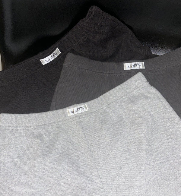  「【SLOPPY】 RIBBED SHORTS/リブショートパンツ」|チノ|