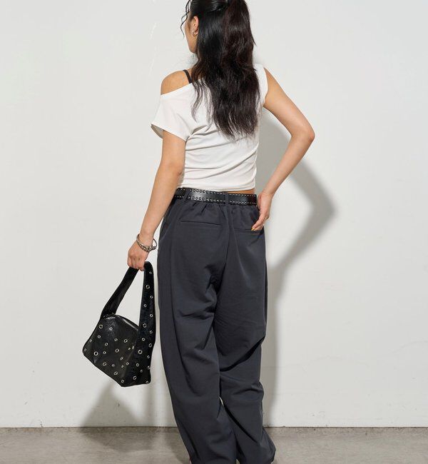  「【低身長・高身長対応/3サイズ】SLACH POCKET TROUSERS」|チノ|