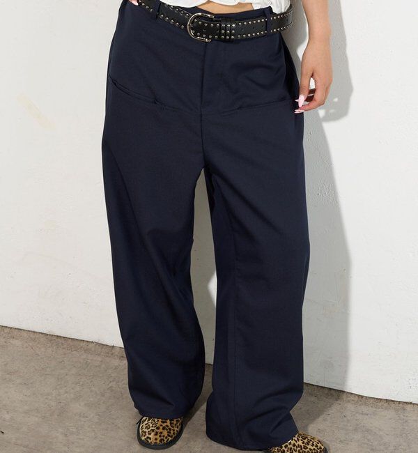  「【低身長・高身長対応/3サイズ】SLACH POCKET TROUSERS」|チノ|