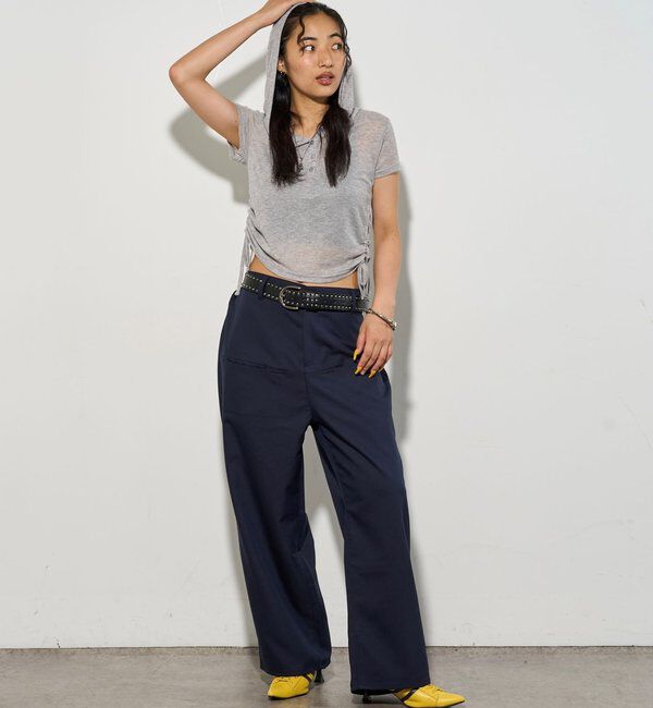  「【低身長・高身長対応/3サイズ】SLACH POCKET TROUSERS」|チノ|