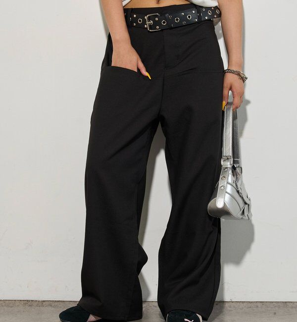  「【低身長・高身長対応/3サイズ】SLACH POCKET TROUSERS」|チノ|