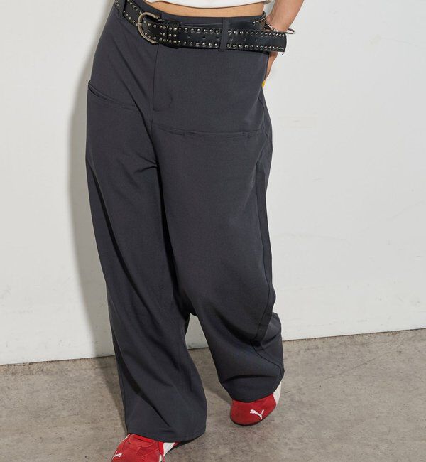  「【低身長・高身長対応/3サイズ】SLACH POCKET TROUSERS」|チノ|