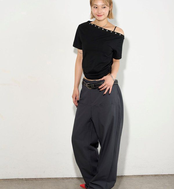  「【低身長・高身長対応/3サイズ】SLACH POCKET TROUSERS」|チノ|