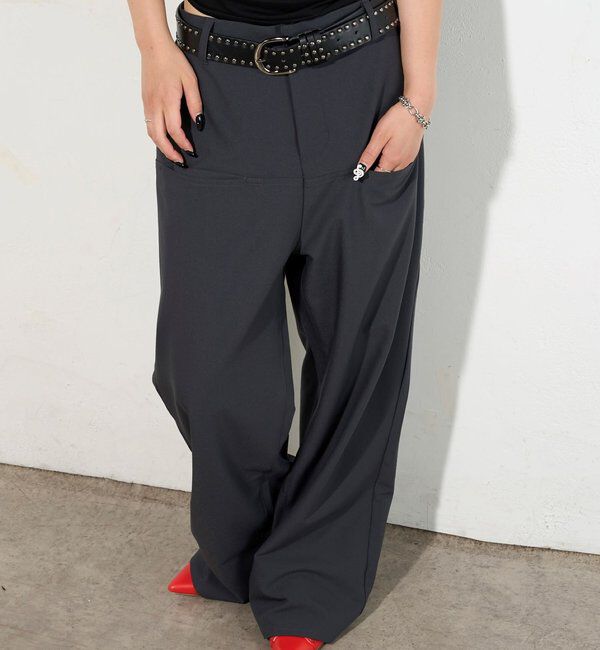  「【低身長・高身長対応/3サイズ】SLACH POCKET TROUSERS」|チノ|