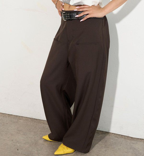  「【低身長・高身長対応/3サイズ】SLACH POCKET TROUSERS」|チノ|