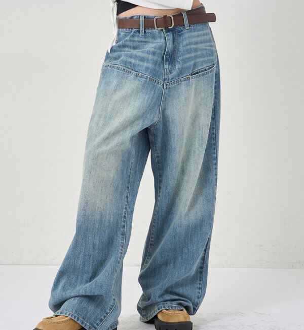  「SLASH POCKET DENIM」|デニム|サックスブルー