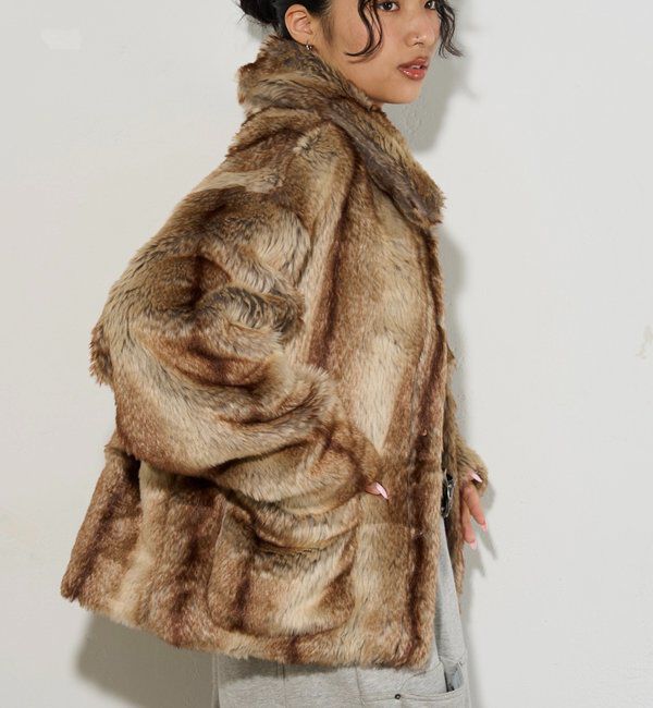  「【2サイズ展開】FAUX JACKET/ファージャケット」|その他|