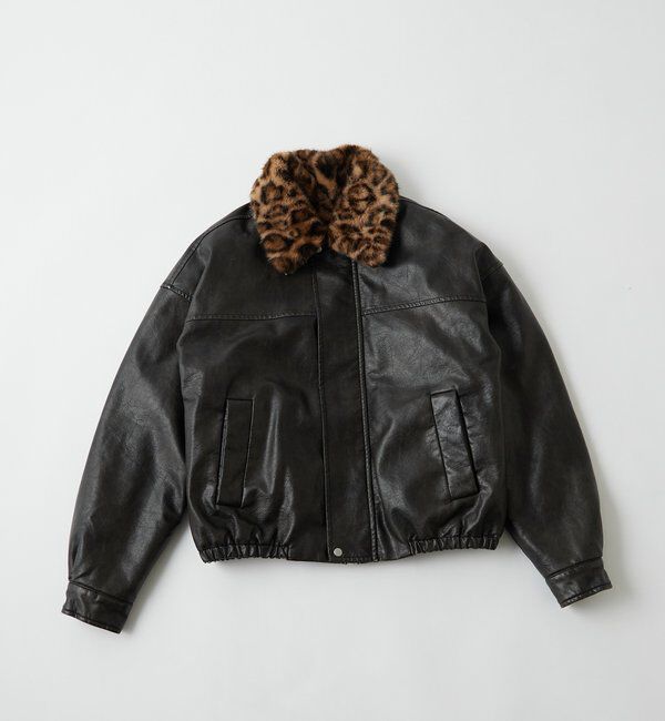  「3-WAY VINTAGE-LIKE LEATHER BOA BLOUSON」|ブルゾン・スタジャン|