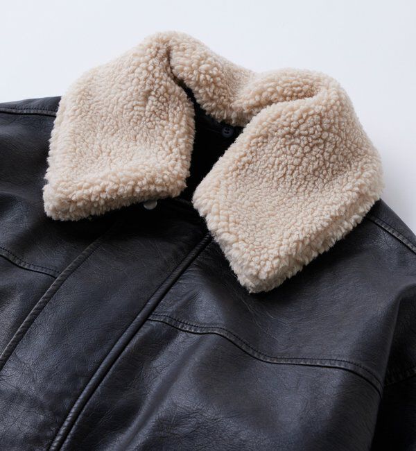  「3-WAY VINTAGE-LIKE LEATHER BOA BLOUSON」|ブルゾン・スタジャン|