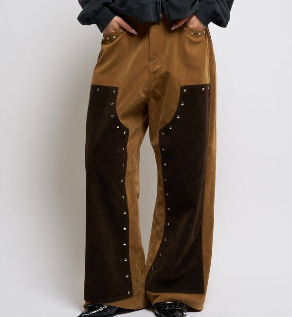 「SUEDE DOUBLE KNEE PANTS/スウェードダブルニーパンツ」|チノ|