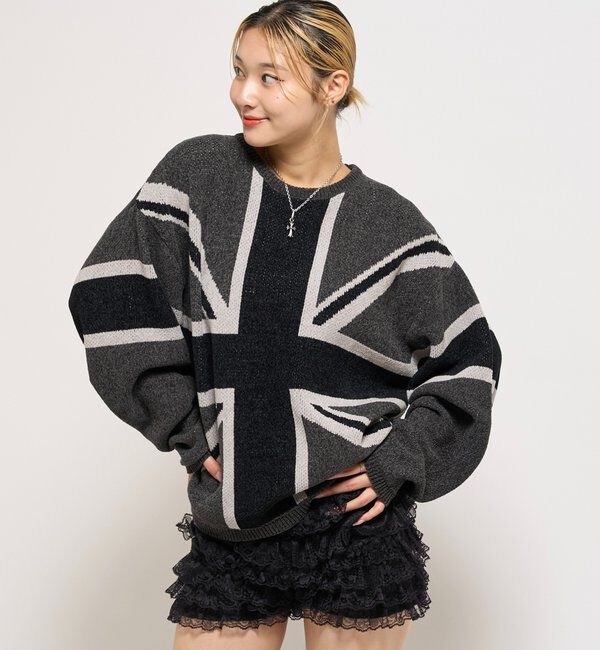  「UNION JACK KNIT」|カーディガン|