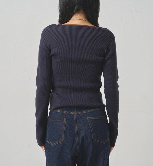  「RINGER HENLEY NECK KNIT」|ニット・セーター|