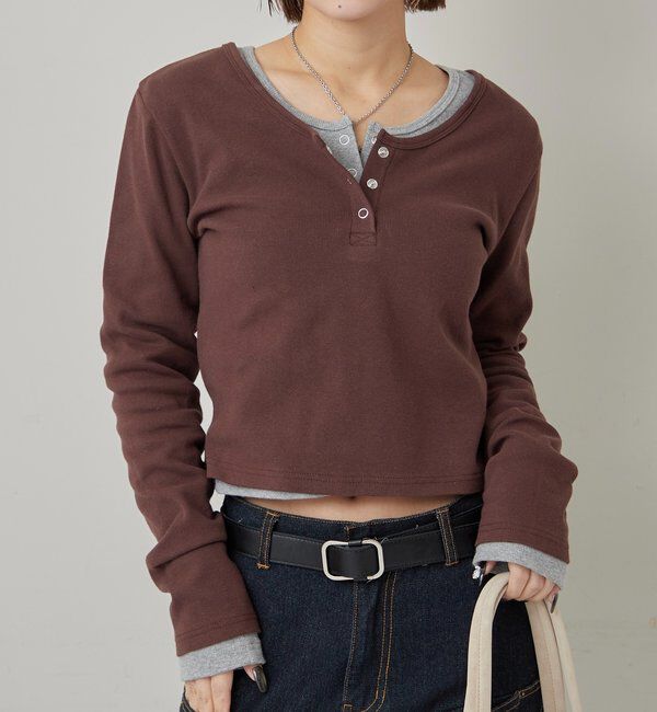  「RING DOT L/S TOPS」|Tシャツ・カットソー|